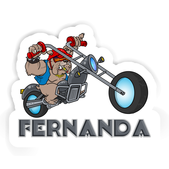 Sticker Motorbike Rider Fernanda Image