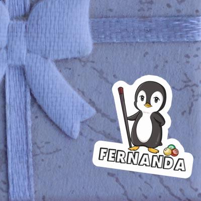 Sticker Billardspieler Fernanda Notebook Image