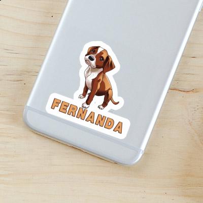 Sticker Fernanda Boxer Dog Gift package Image