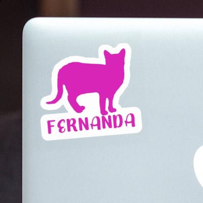 Sticker Fernanda Cat Laptop Image