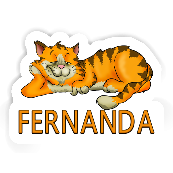 Sticker Chilling Cat Fernanda Notebook Image