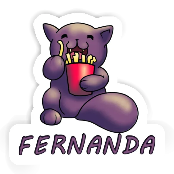 Fernanda Sticker Pommes-Katze Notebook Image