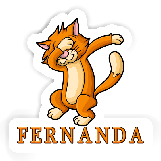 Fernanda Sticker Cat Laptop Image