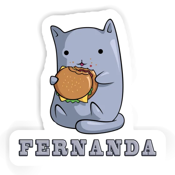 Fernanda Sticker Hamburger Cat Gift package Image