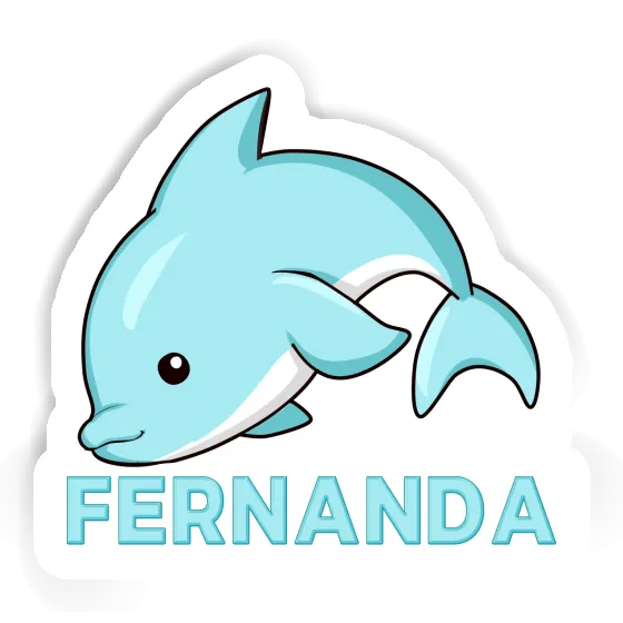 Sticker Dolphin Fernanda Laptop Image