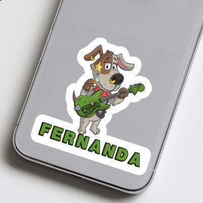 Sticker Fernanda Guitarist Image