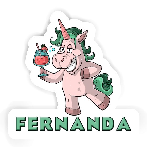 Licorne festive Autocollant Fernanda Laptop Image