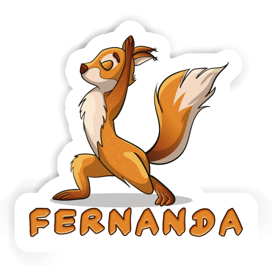 Sticker Yoga Squirrel Fernanda Image