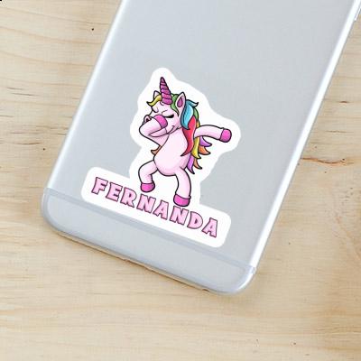 Sticker Fernanda Dabbing Unicorn Laptop Image