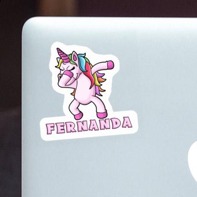 Sticker Fernanda Dabbing Unicorn Notebook Image