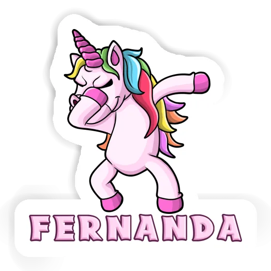 Sticker Fernanda Dabbing Unicorn Image