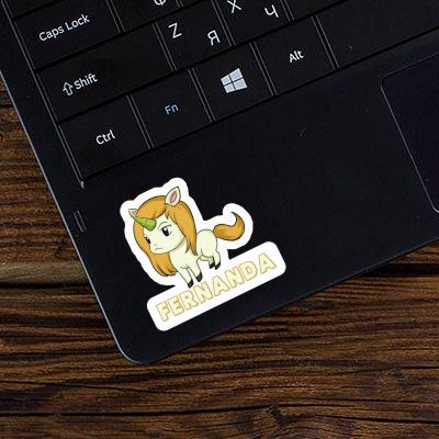 Sticker Fernanda Unicorn Laptop Image