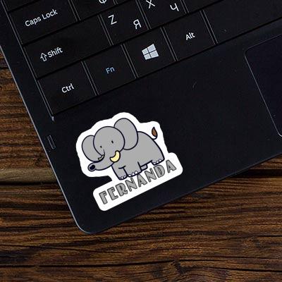 Sticker Fernanda Elephant Laptop Image