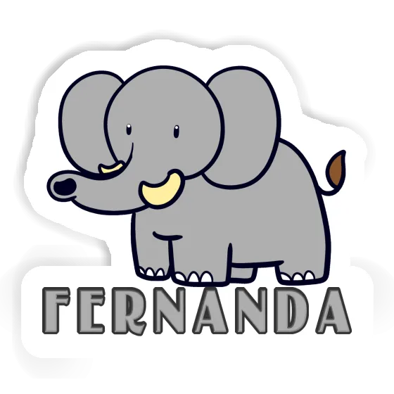 Fernanda Autocollant Éléphant Notebook Image