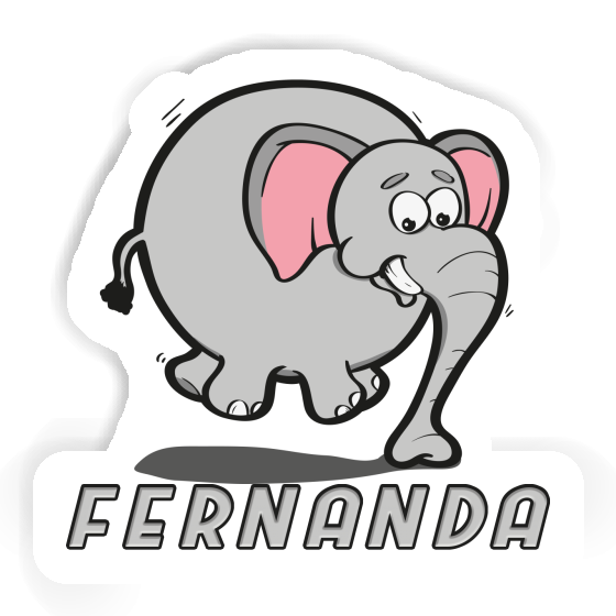 Sticker Jumping Elephant Fernanda Image