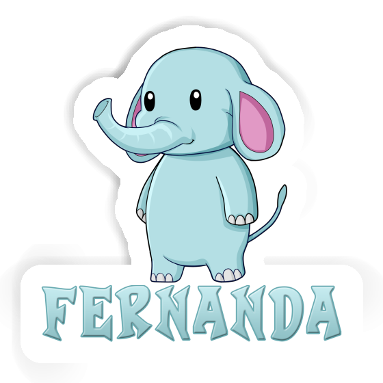 Fernanda Sticker Elephant Notebook Image