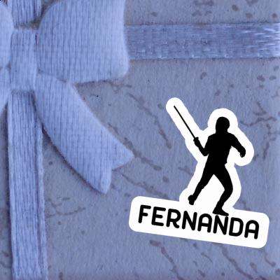 Fernanda Sticker Fencer Laptop Image