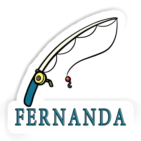 Sticker Fernanda Fishing Rod Image