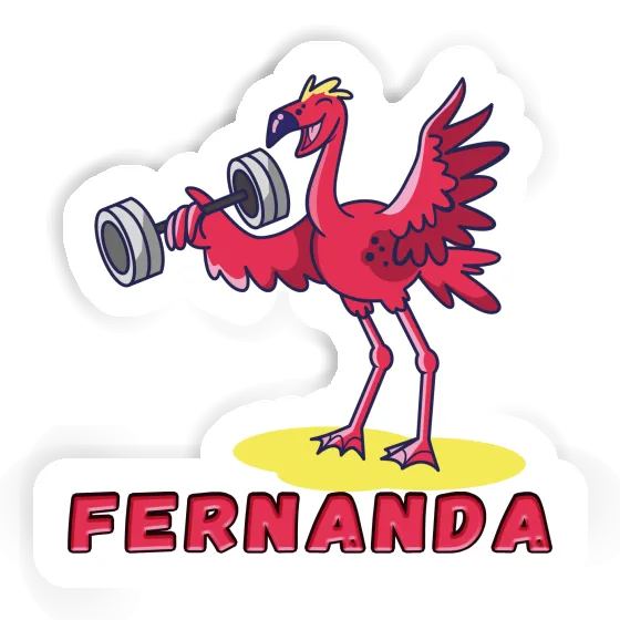 Fernanda Sticker Gewichtheber Laptop Image