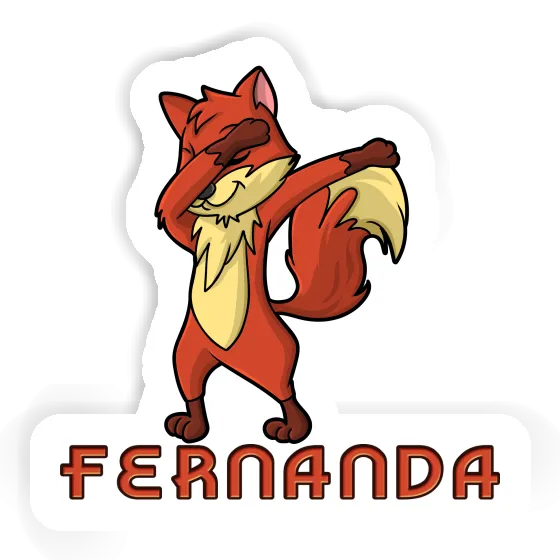 Fernanda Sticker Fox Laptop Image