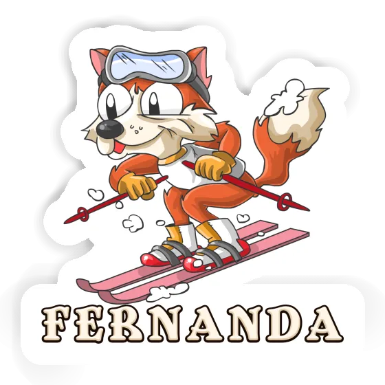 Fernanda Sticker Skier Notebook Image