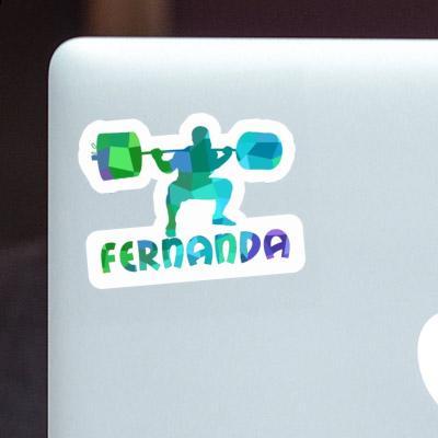 Sticker Weightlifter Fernanda Notebook Image