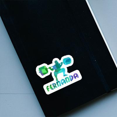 Sticker Weightlifter Fernanda Laptop Image