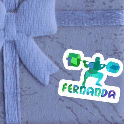 Sticker Weightlifter Fernanda Notebook Image