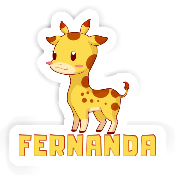 Giraffe Aufkleber Fernanda Laptop Image