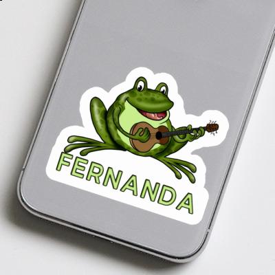 Sticker Fernanda Gitarrenfrosch Notebook Image