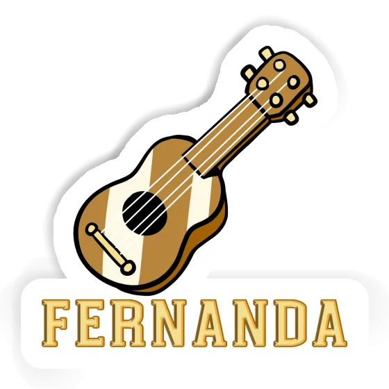 Guitar Sticker Fernanda Laptop Image