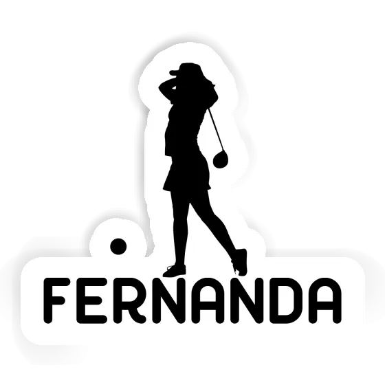 Sticker Golferin Fernanda Laptop Image