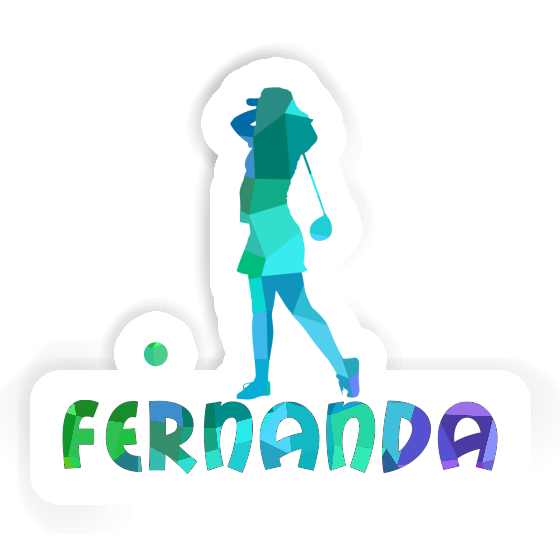 Golfer Sticker Fernanda Laptop Image