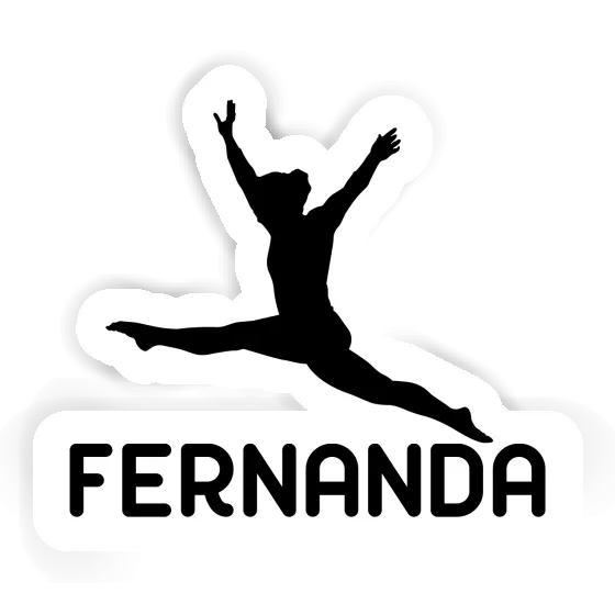 Fernanda Sticker Gymnast Notebook Image