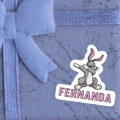 Fernanda Sticker Dabbing Rabbit Laptop Image