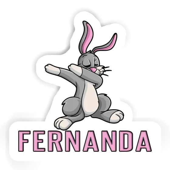 Fernanda Sticker Dabbing Rabbit Image