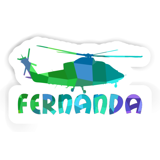 Sticker Fernanda Helicopter Image