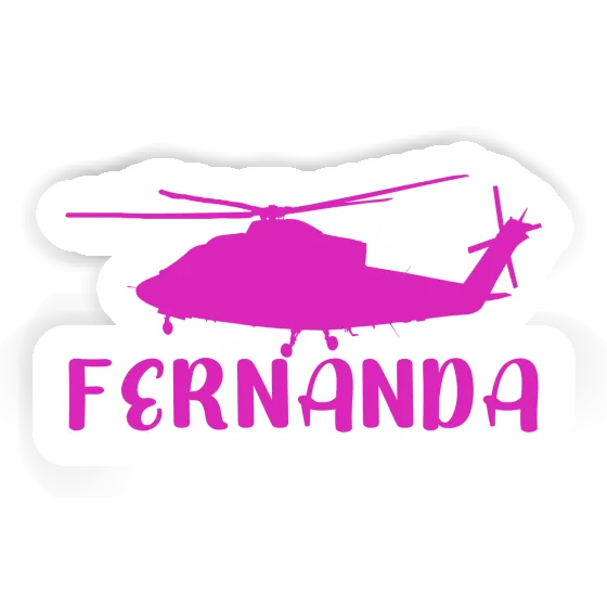 Hubschrauber Aufkleber Fernanda Image