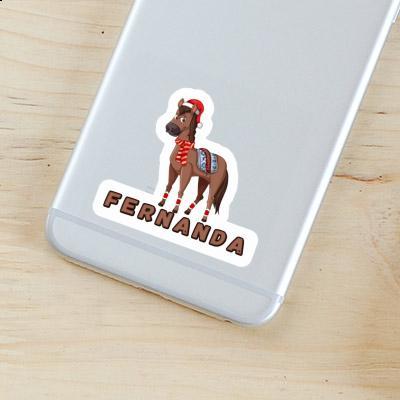 Fernanda Sticker Christmas Horse Notebook Image