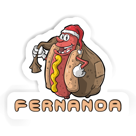 Autocollant Fernanda Hot-dog de Noël Gift package Image