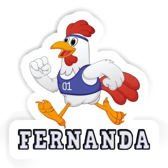 Aufkleber Huhn Fernanda Notebook Image