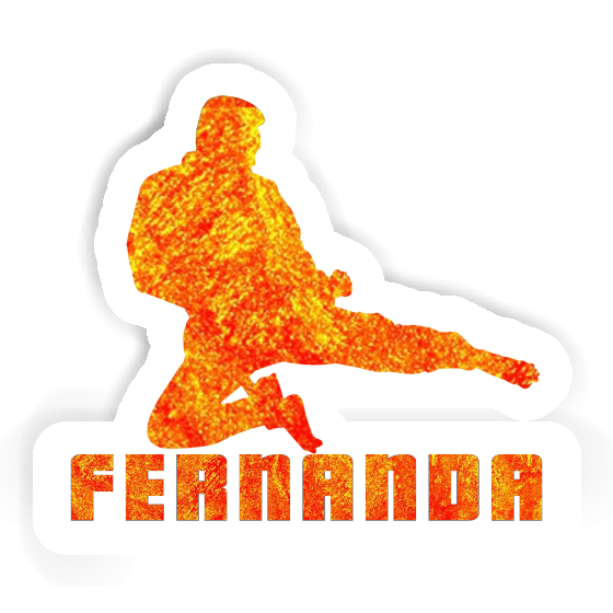 Karateka Sticker Fernanda Laptop Image