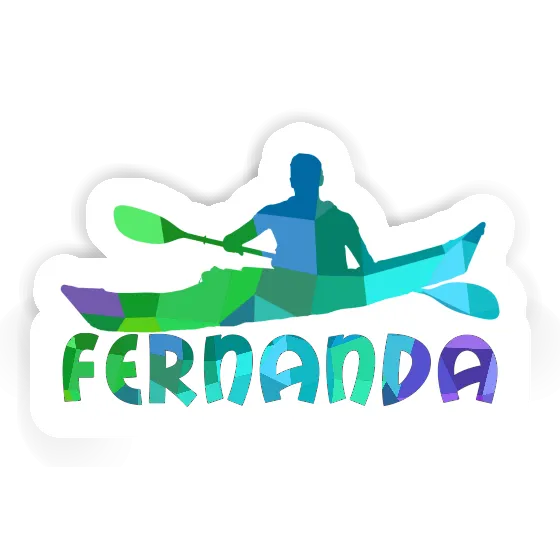 Fernanda Sticker Kayaker Notebook Image