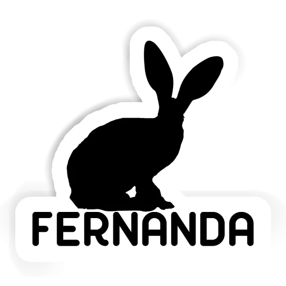 Sticker Fernanda Rabbit Laptop Image