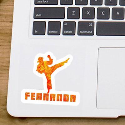 Sticker Karateka Fernanda Notebook Image