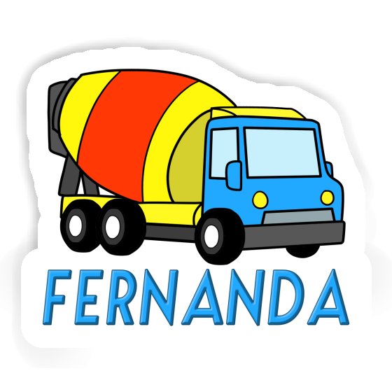 Autocollant Camion malaxeur Fernanda Notebook Image