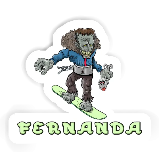 Sticker Snowboarder Fernanda Gift package Image