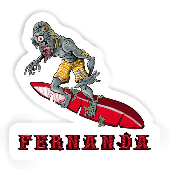 Fernanda Sticker Surfer Laptop Image