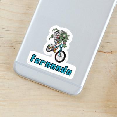 Downhill Biker Sticker Fernanda Notebook Image