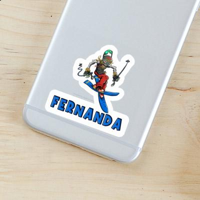 Sticker Fernanda Freeride Skier Gift package Image